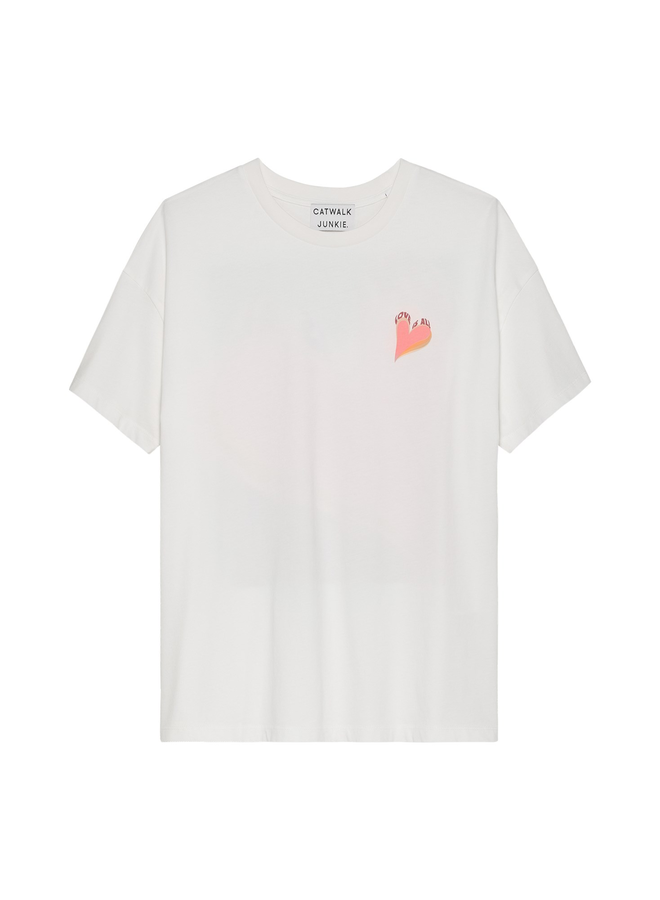 T-shirt Love Is All Off White