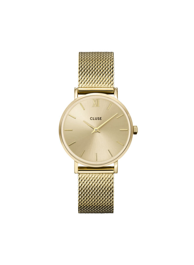 CLUSE horloge Minuit Mesh Goudkleurig