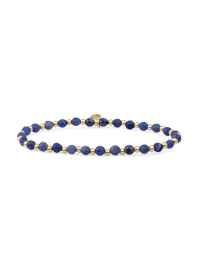 Sparkling Jewels armband Interstellar Sodalite Goudkleurig