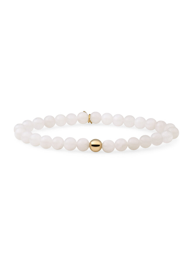 Sparkling Jewels armband Saturn Large Moonstone Goudkleurig