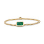 Sparkling Jewels armband Baguette Green Onyx Goudkleurig