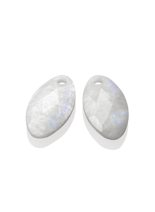 Sparkling Jewels oorbel Edelstenen Leaf Moonstone