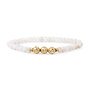 Sparkling Jewels armband Fuse Beads Moonstone Goudkleurig
