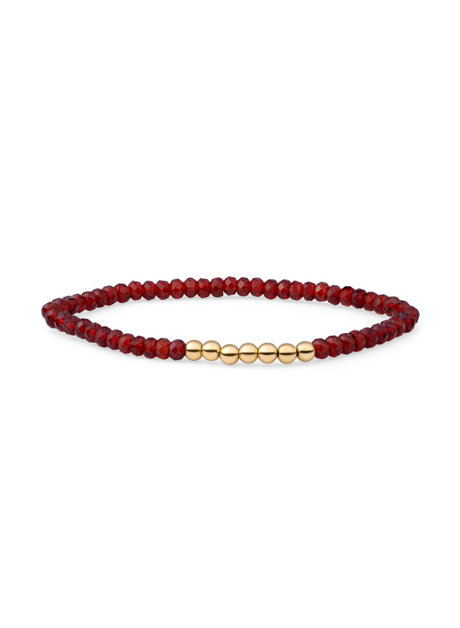 Sparkling Jewels armband Reverse Universe Ruby Quartz Goudkleurig