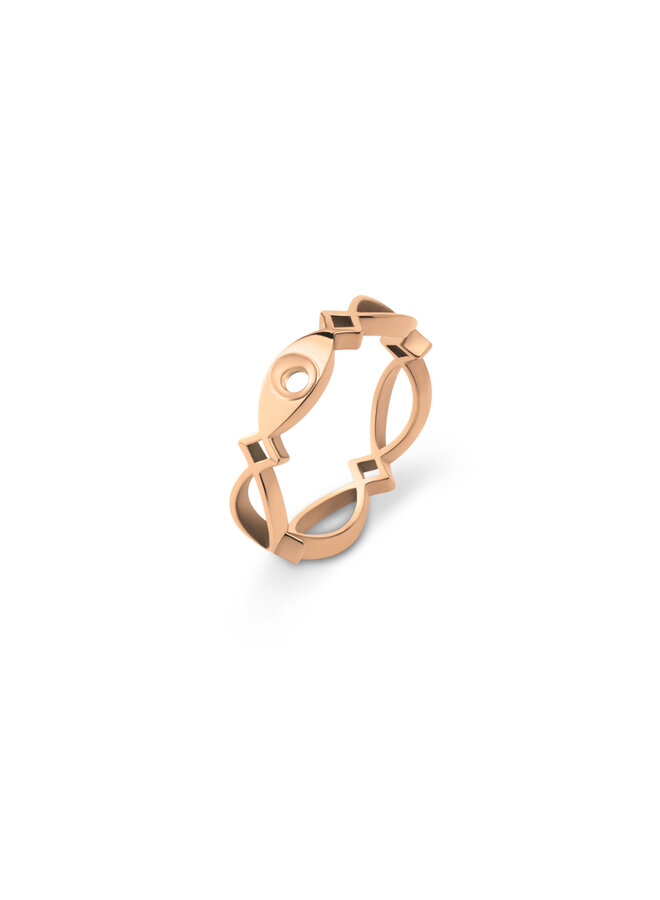 Melano Twisted ring Trix Rosékleurig