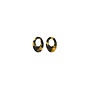 Bauer Basics oorbelhangers Ovaal S Zwart/Goud