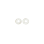 Bauer Basics oorbelhangers Rond S Midden Wit