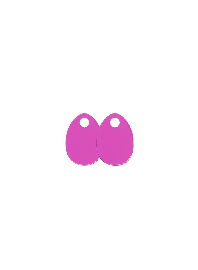 Bauer Basics oorbelhangers Ellips Fuchsia