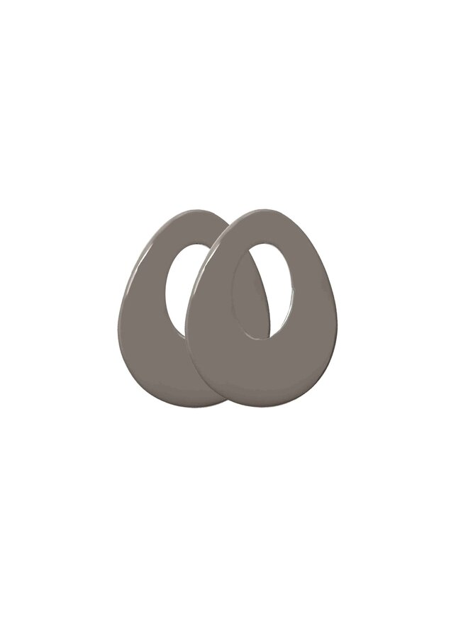 Bauer Basics oorbelhangers Druppel M Taupe