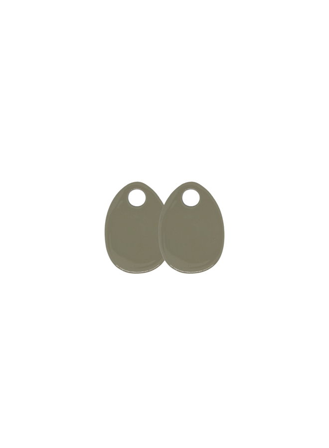 Bauer Basics oorbelhangers Ellips Taupe