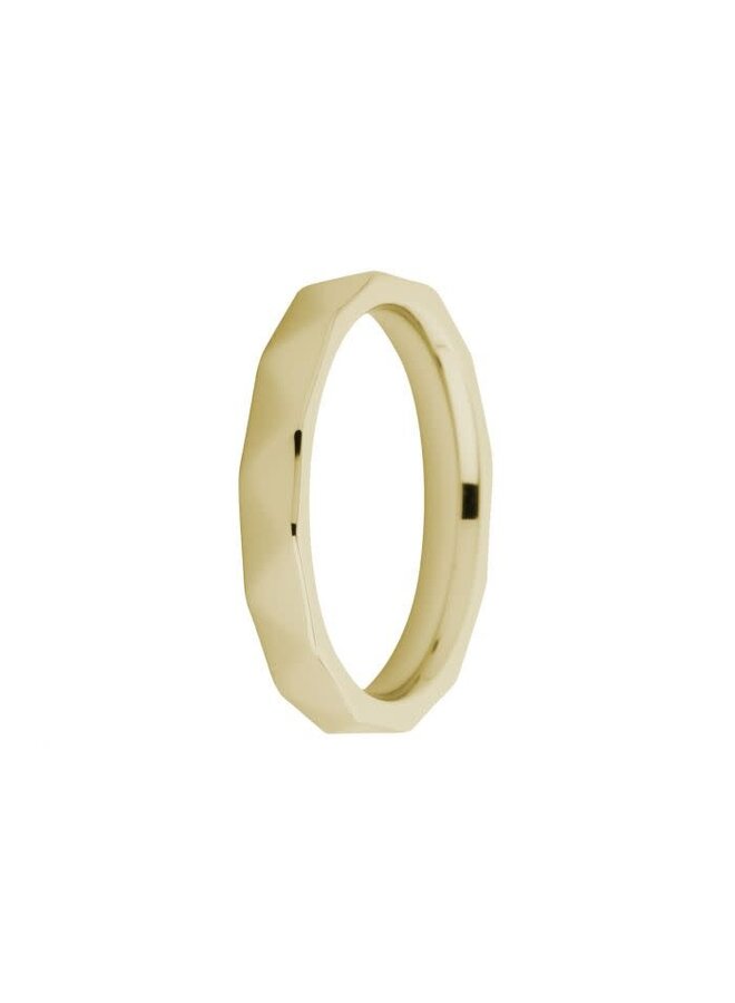 Melano Friends ring Sarah Facet Gold Plated