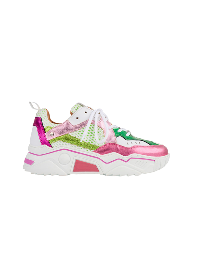 Sneakers Pluto White/Pink/Green