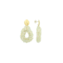 LOTT. oorbellen Anne Druppel S Ivoor/Goud Verguld