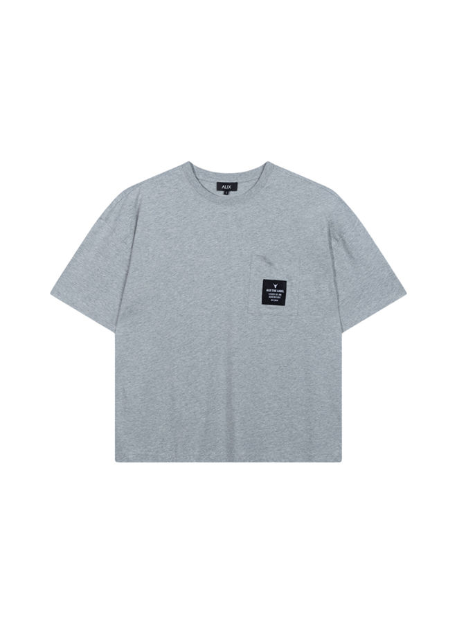 T-shirt Label Soft Grey Melange