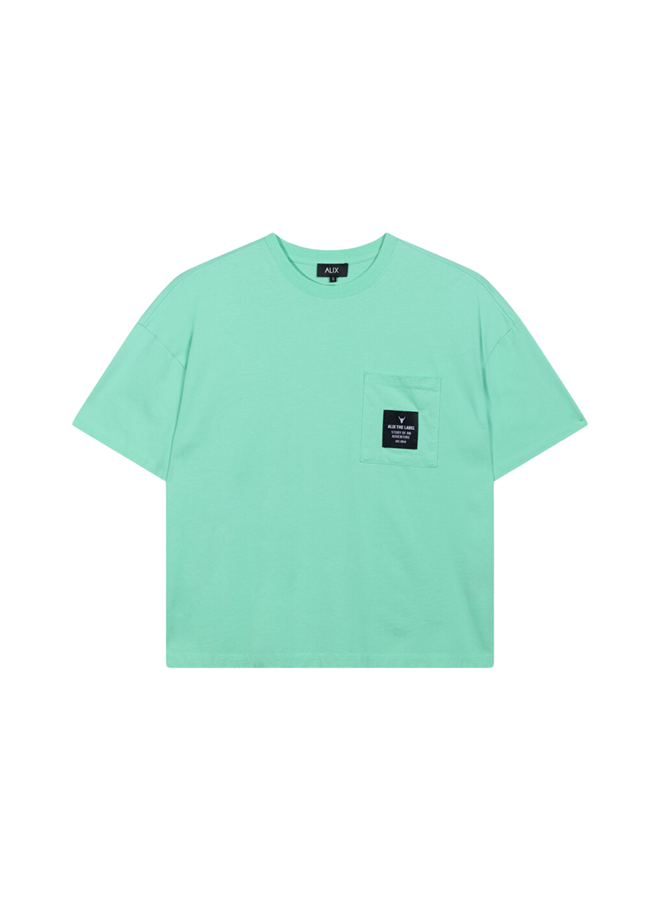 T-shirt Label Soft Mint