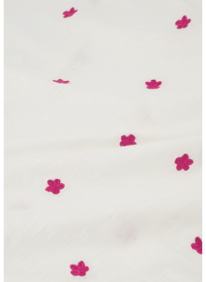 T-shirt Phill V-Neck Pink Flower