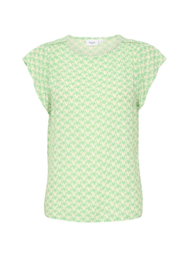 Top BlancaSZ Adele Zephyr Green Graphic