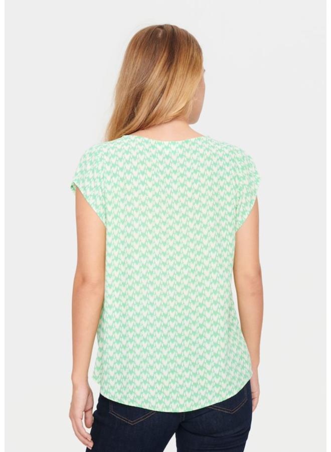 Top BlancaSZ Adele Zephyr Green Graphic