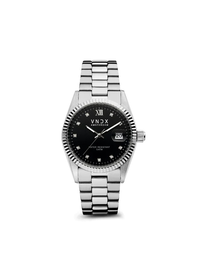 VNDX horloge Dare Devil M MS43006-01 Zilverkleurig/Zwart