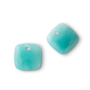 Melano Kosmic oorbelhangers Squared Gem Amazonite