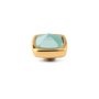 Melano Vivid meddy Boxy CZ Turquoise Goudkleurig
