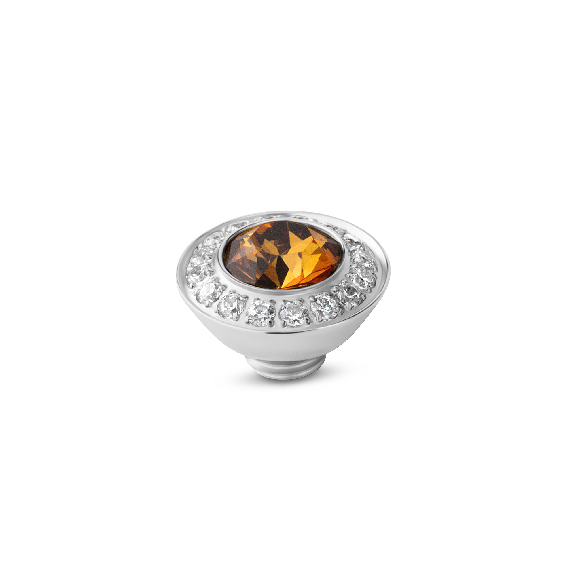 Melano vivid meddy radiant light amber zilverkleurig jewelz more