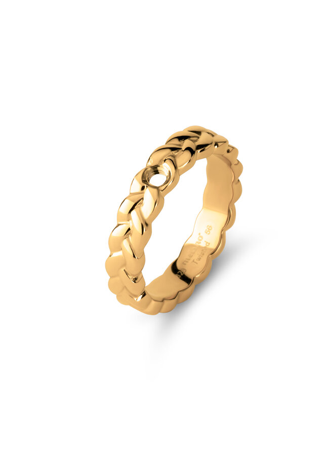 Melano Twisted ring Tari Goudkleurig