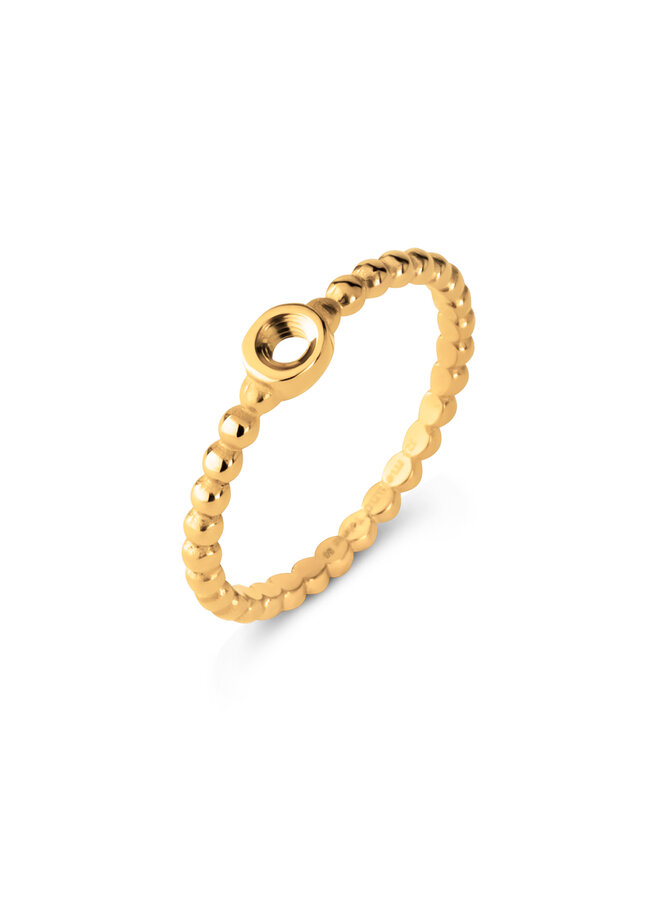 Melano Twisted ring Tiem Goudkleurig