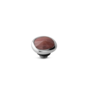 Melano Twisted meddy Gem Cloud Rhodonite Zilverkleurig