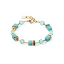 COEUR de LION armband 4020/0533 Zachtgroen/Goud Verguld