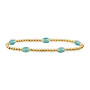 Sparkling Jewels armband Reverse Edge Mix Rich Green Amazonite Goudkleurig