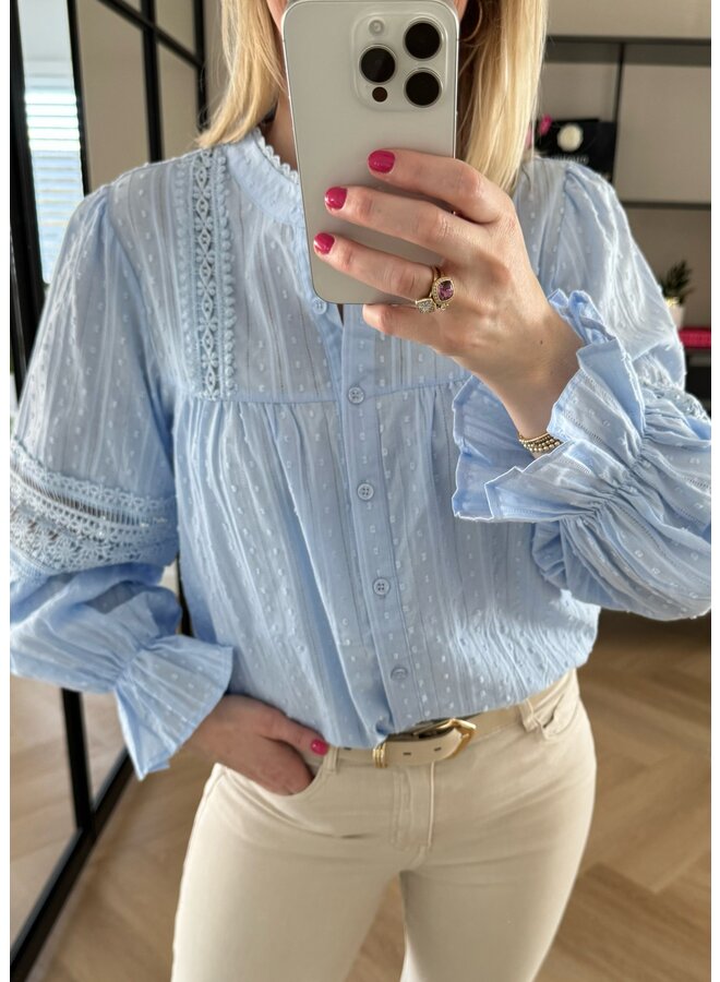 Blouse Elin Lichtblauw