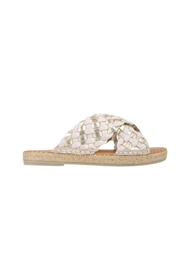 Slippers Valencia Off White/Champagne