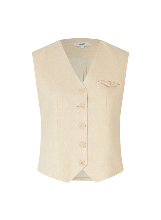 Gilet Flavio-M Natural Linen