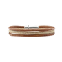 QOSS armband Max Zand/Zilverkleurig