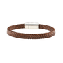 QOSS armband Ross Naturel/Zilverkleurig