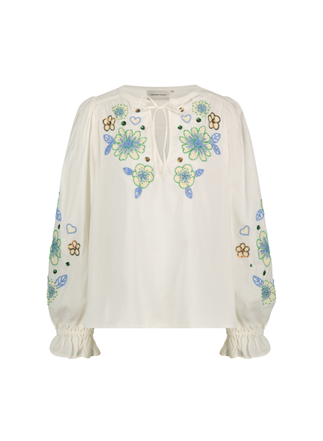 Blouse Caroline Cream White