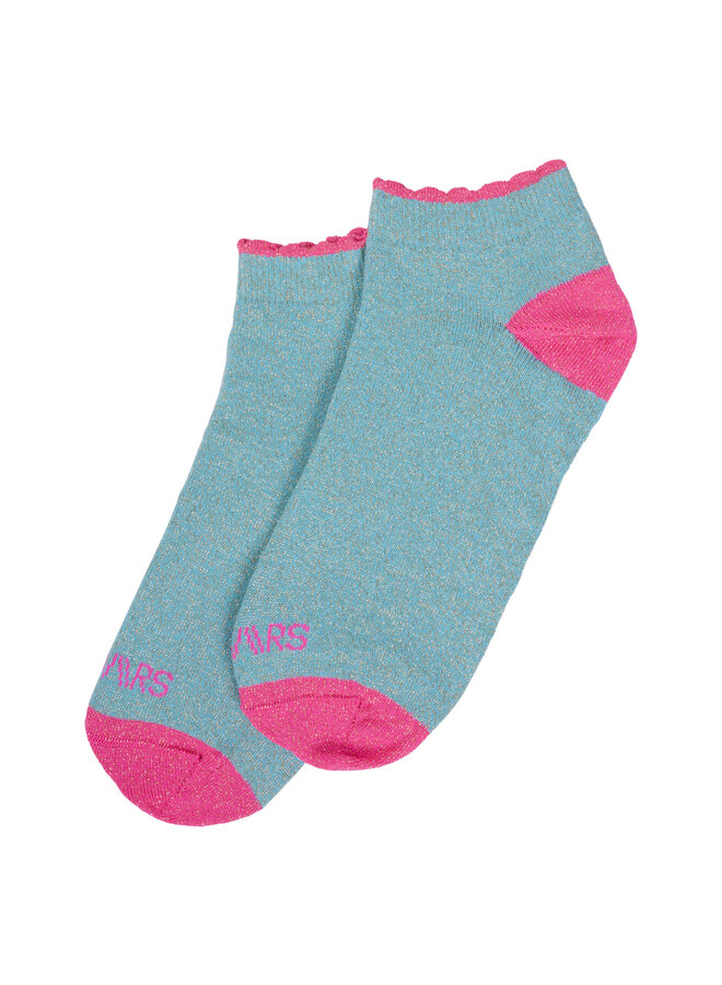 DWRS sokken Lizzy Aqua/Neon Pink Onesize