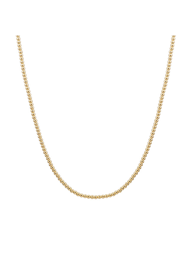 Sparkling Jewels ketting Beaded 2 mm Goudkleurig