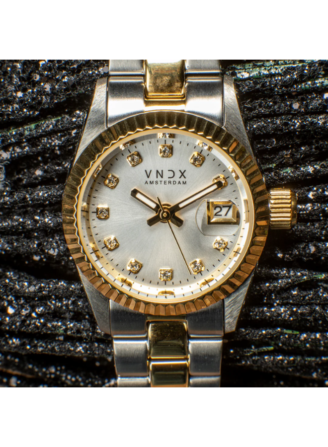 VNDX horloge Dare Devil XS MT43002-02 Zilver-/Goudkleurig