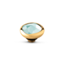 Melano Twisted meddy Cloud CZ Turquoise Goudkleurig