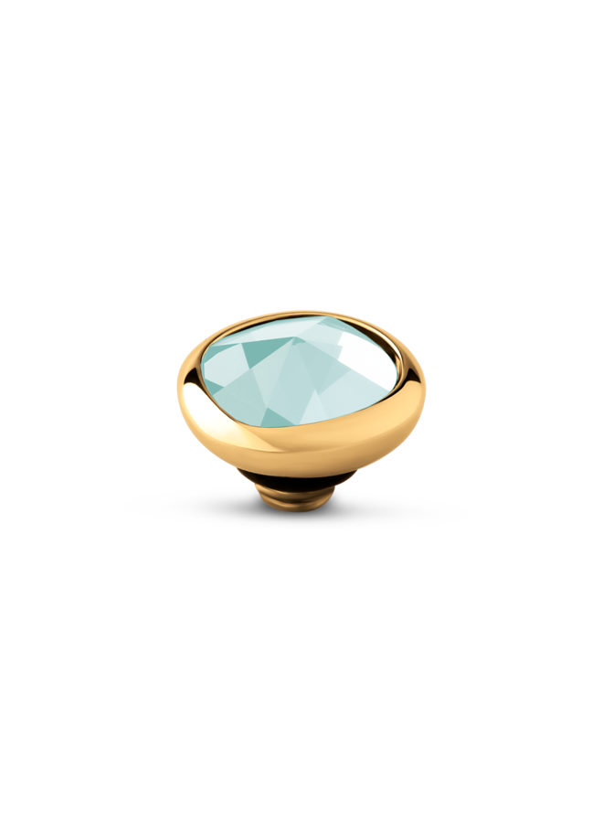 Melano Twisted meddy Cloud CZ Turquoise Goudkleurig