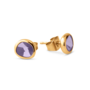 Melano Friends oorbellen Abigail Lavender Goudkleurig