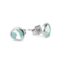 Melano Friends oorbellen Abigail Turquoise Zilverkleurig