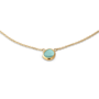 Melano Friends ketting Layla CZ Turquoise Goudkleurig