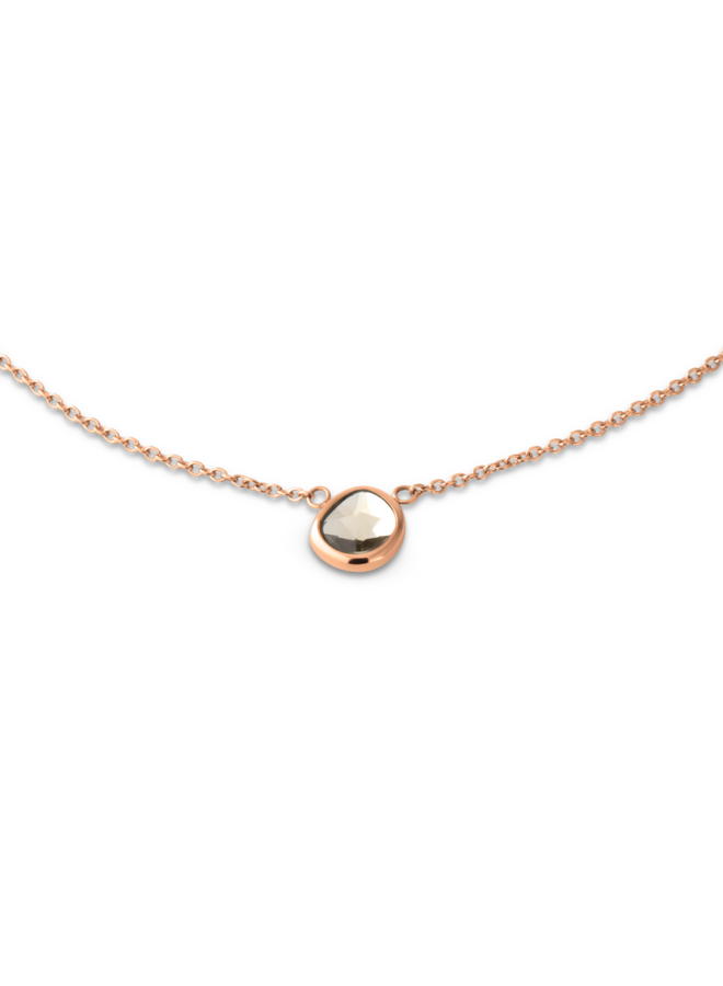 Melano Friends ketting Layla CZ Champagne Rosékleurig