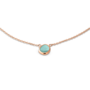 Melano Friends ketting Layla CZ Turquoise Rosékleurig