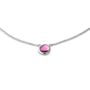 Melano Friends ketting Layla CZ Fuchsia Zilverkleurig