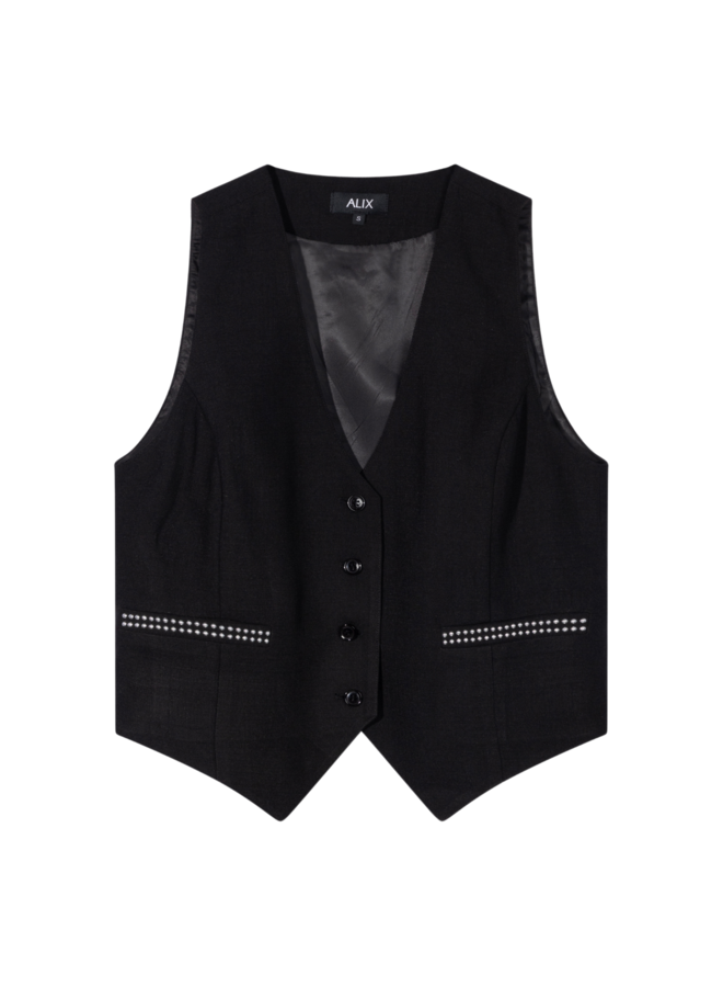 Gilet Studs Black