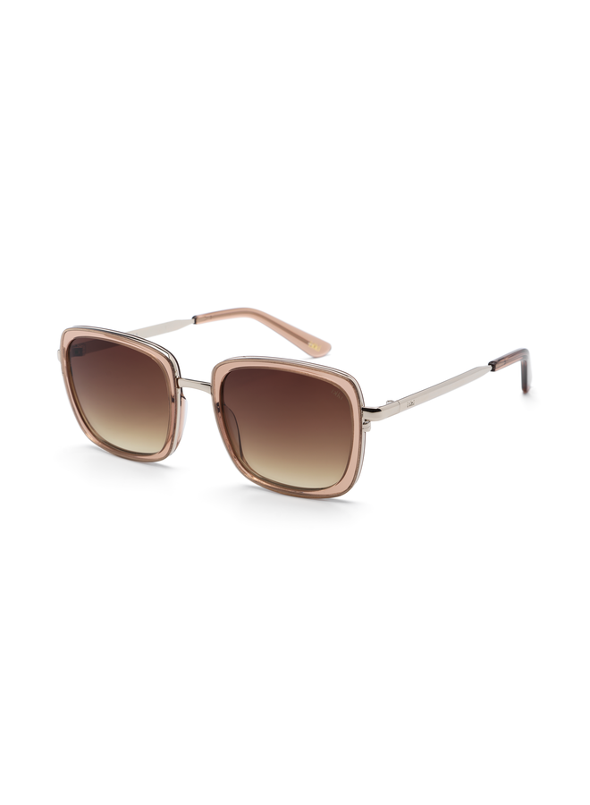 iKKi zonnebril Pearl 23-5 Transparent Pink/Gradient Brown